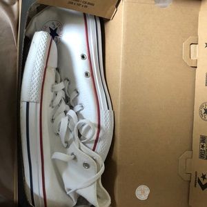 Converse white high top